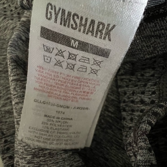 Gymshark Vital Seamless 2.0 Leggings High Rise Compression Smokey Gray Marl Sz M - Picture 12 of 15